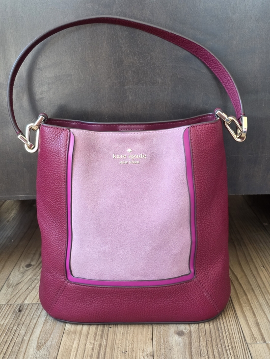 kate spade Handbags - Kate Spade Lena Suede Colorblock Bucket Bag